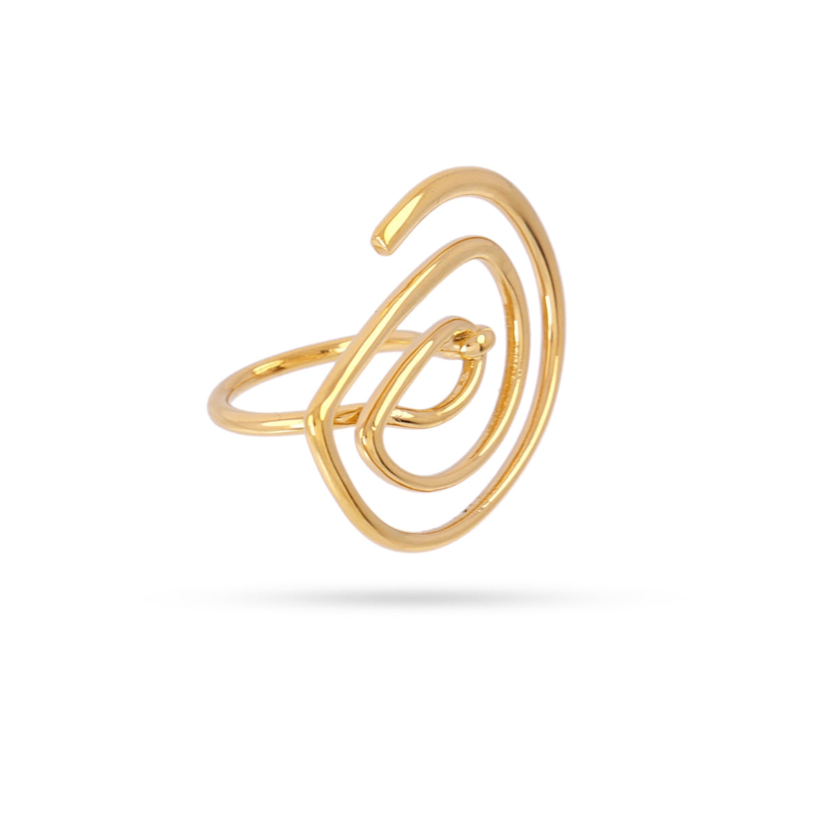 Anillo Waves Curvia Dorado Anartxy