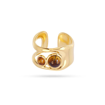 Anillo Waves Liora Marrón Anartxy