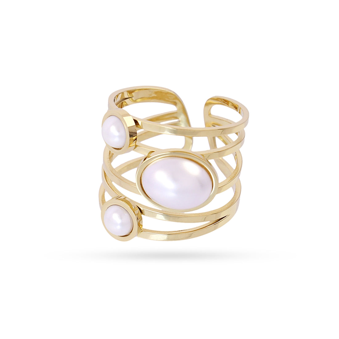 Anillo Whim Nyra Dorado Anartxy