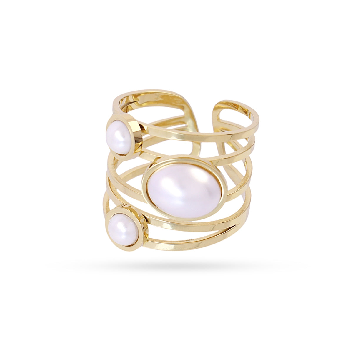 Anillo Whim Nyra Dorado Anartxy