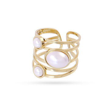 Anillo Whim Nyra Dorado Anartxy