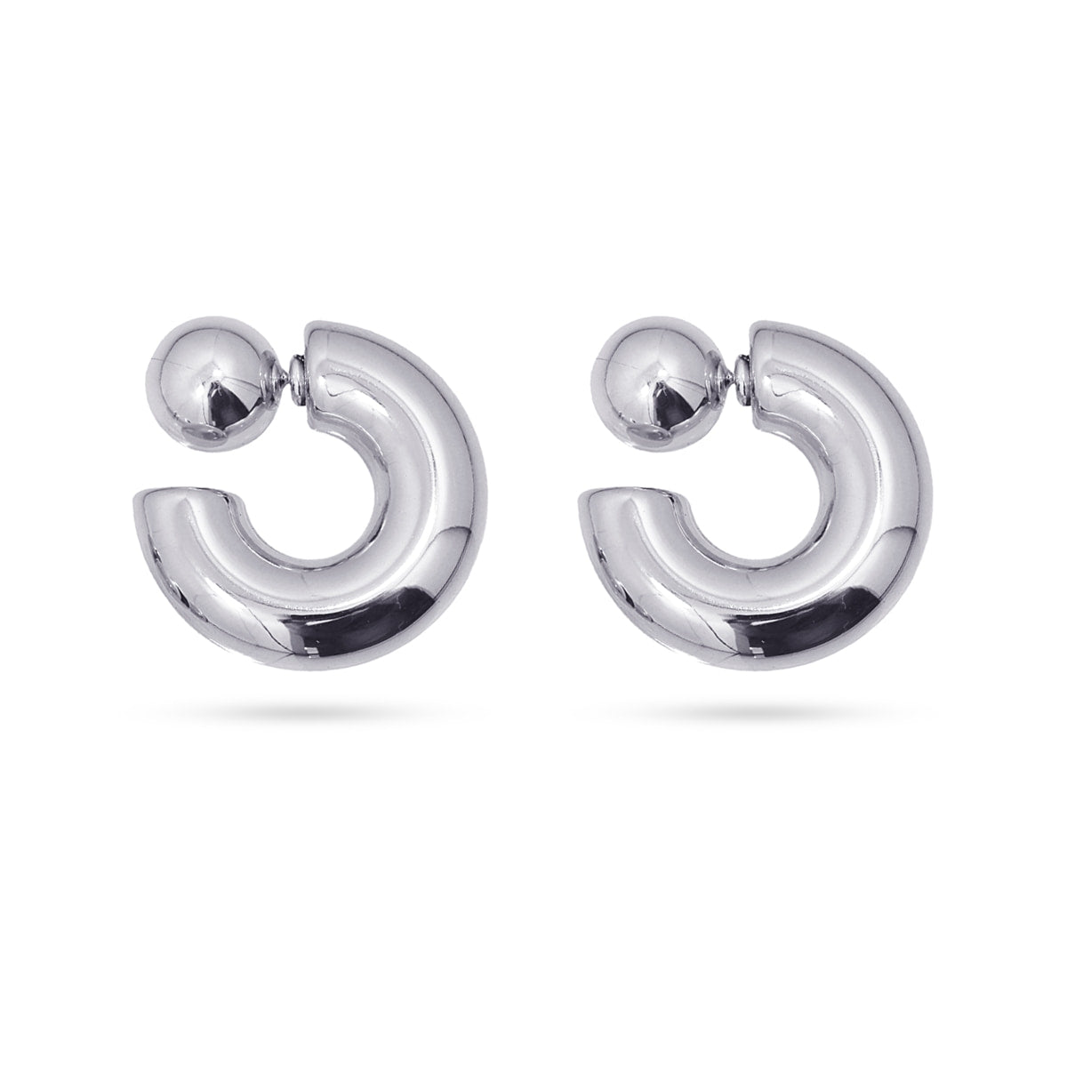 Aros Summer Esentials Comma Plateado Anartxy