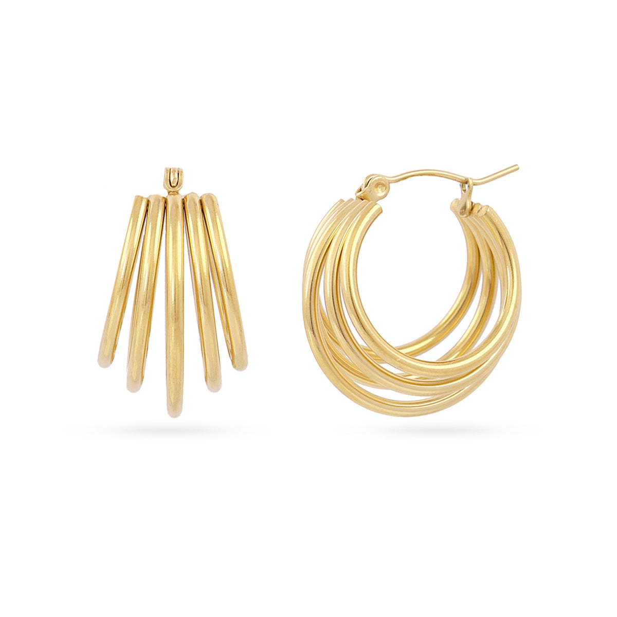 Aros Essentials cierre snap Dorado Anartxy