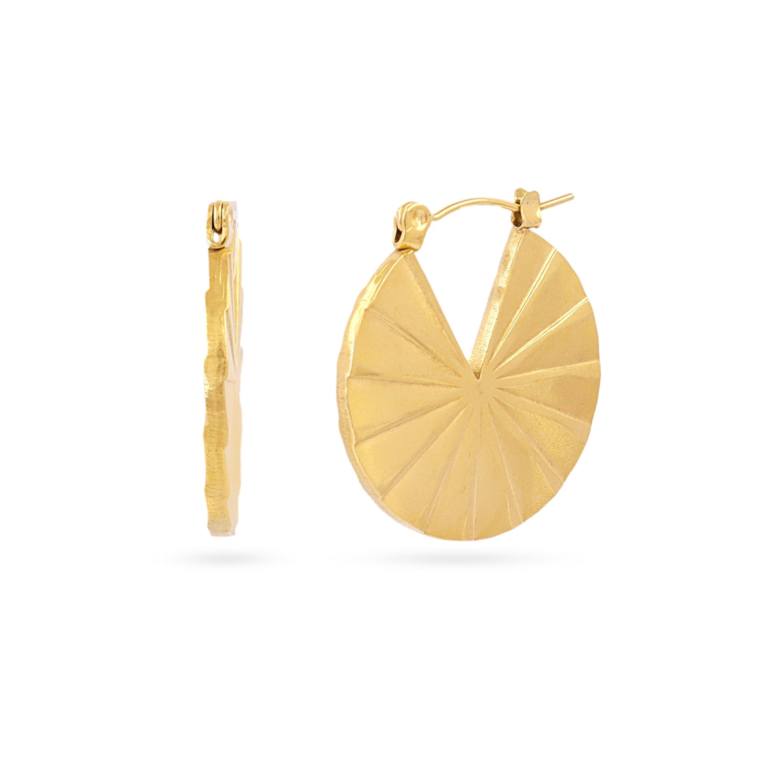 Aros Essentials disco plisado Dorado Anartxy