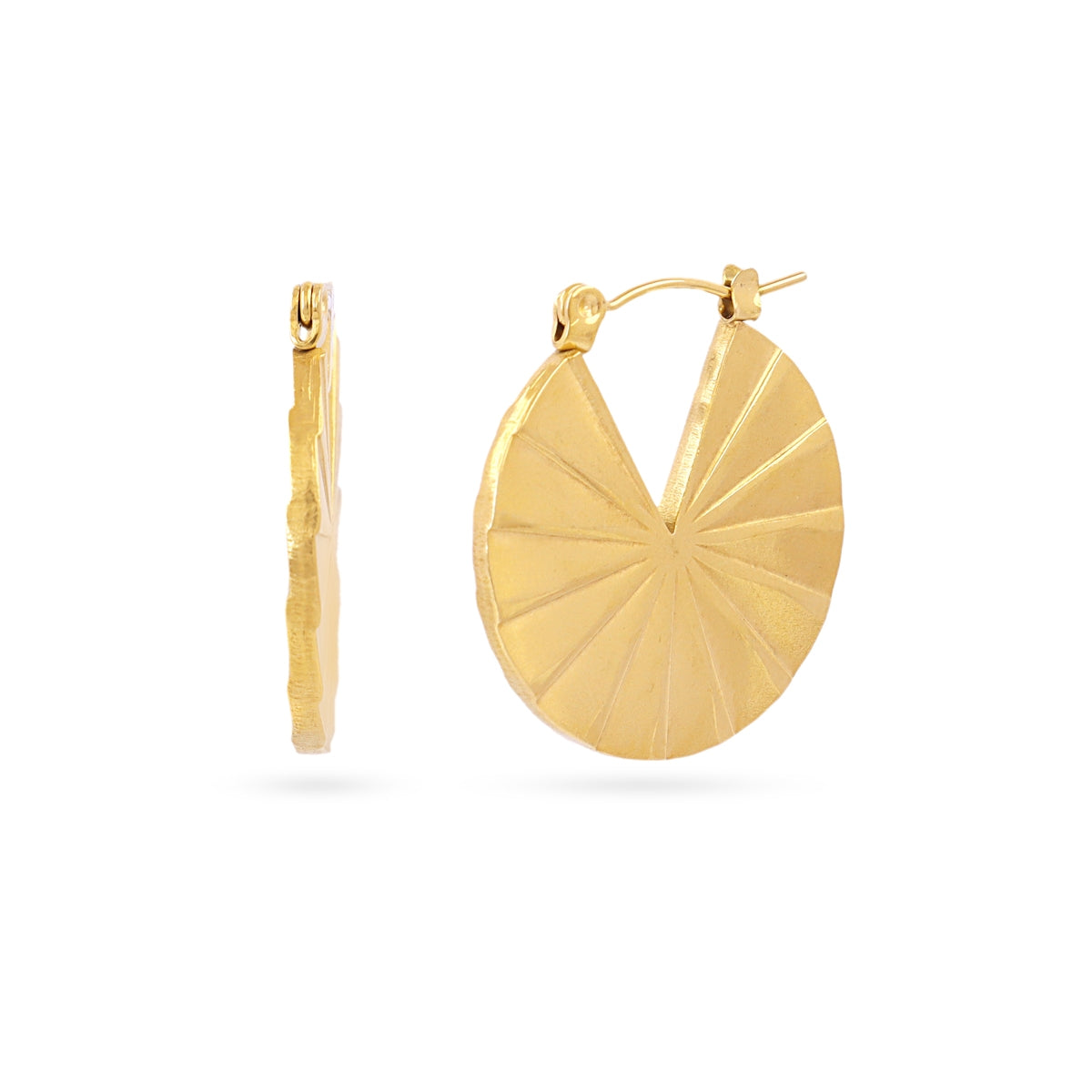 Aros Essentials disco plisado Dorado Anartxy