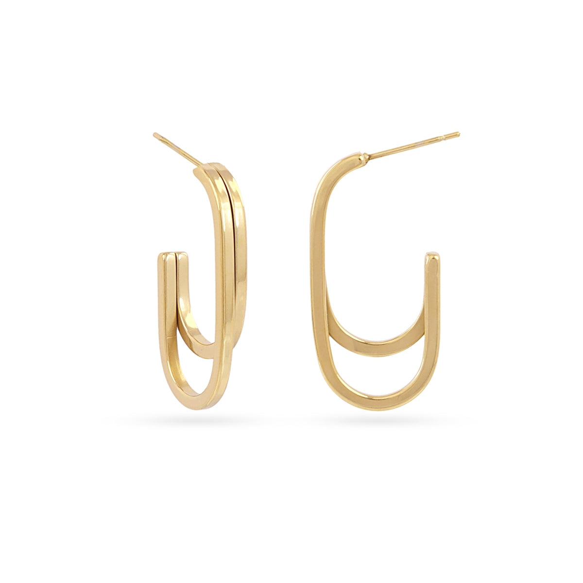 Aros Essentials doble barra plana Dorado Anartxy
