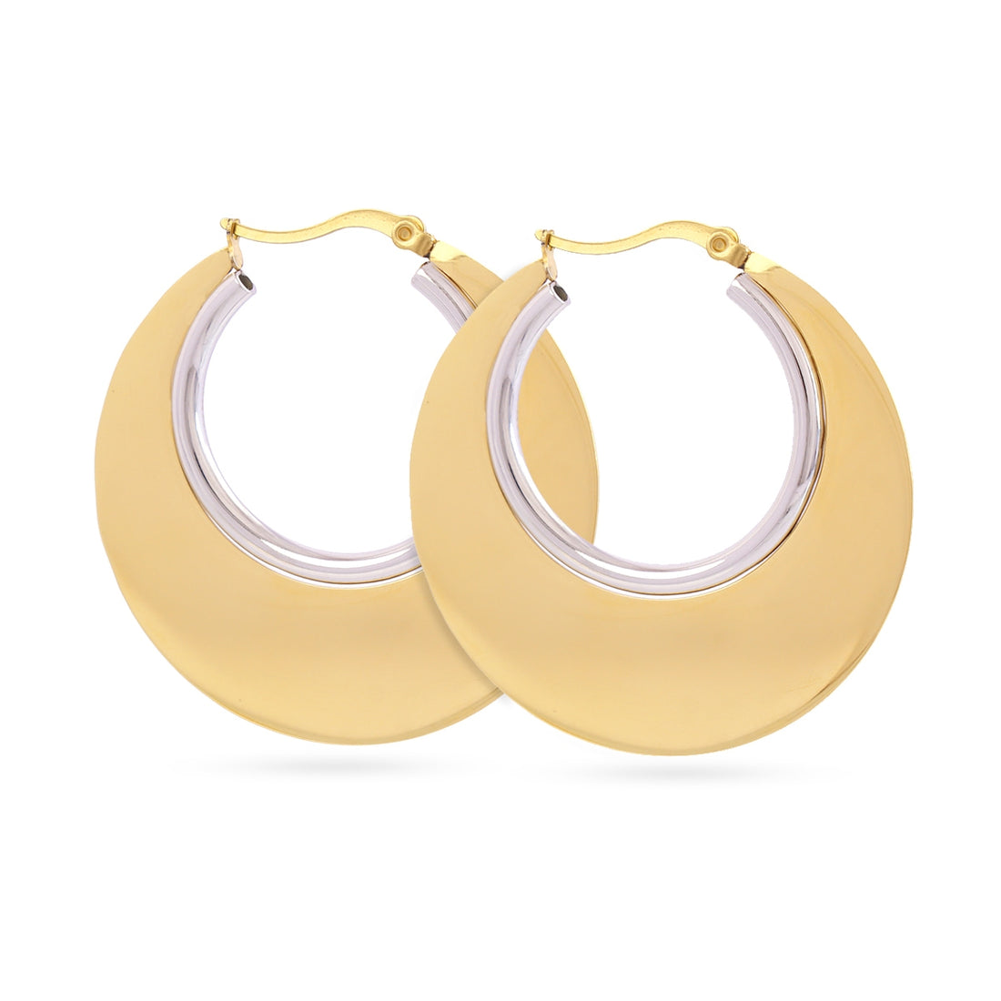Aros Essentials efecto medallón combinado Combinado metalizado Anartxy