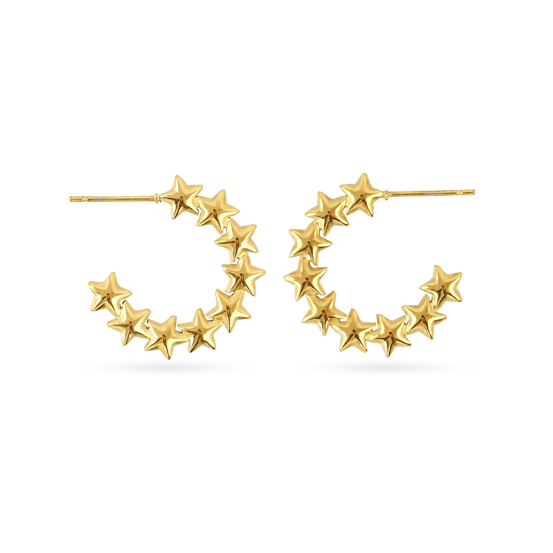 Aros Essentials estrellas Dorado Anartxy