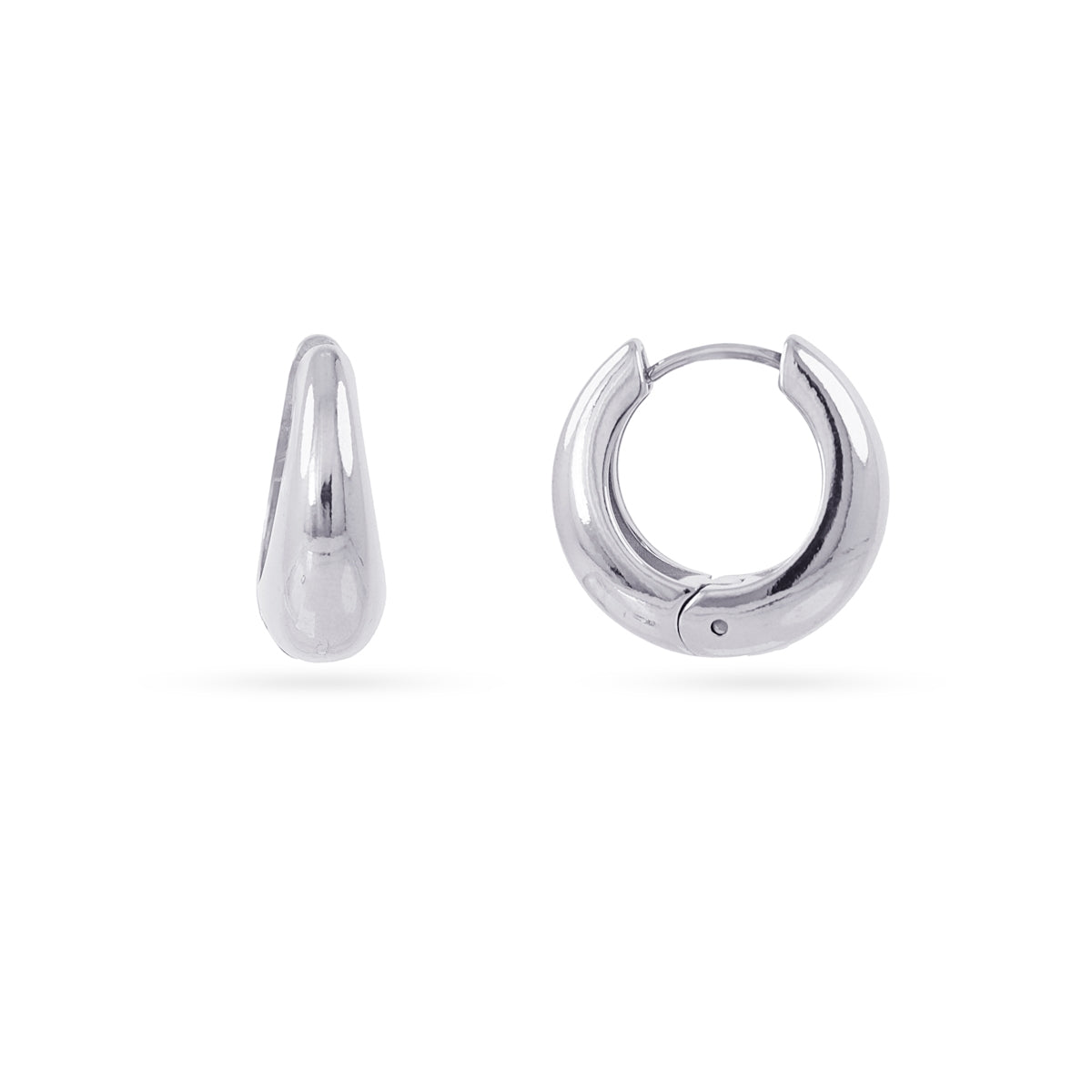 Aros Essentials gota 18 mm Plateado Anartxy
