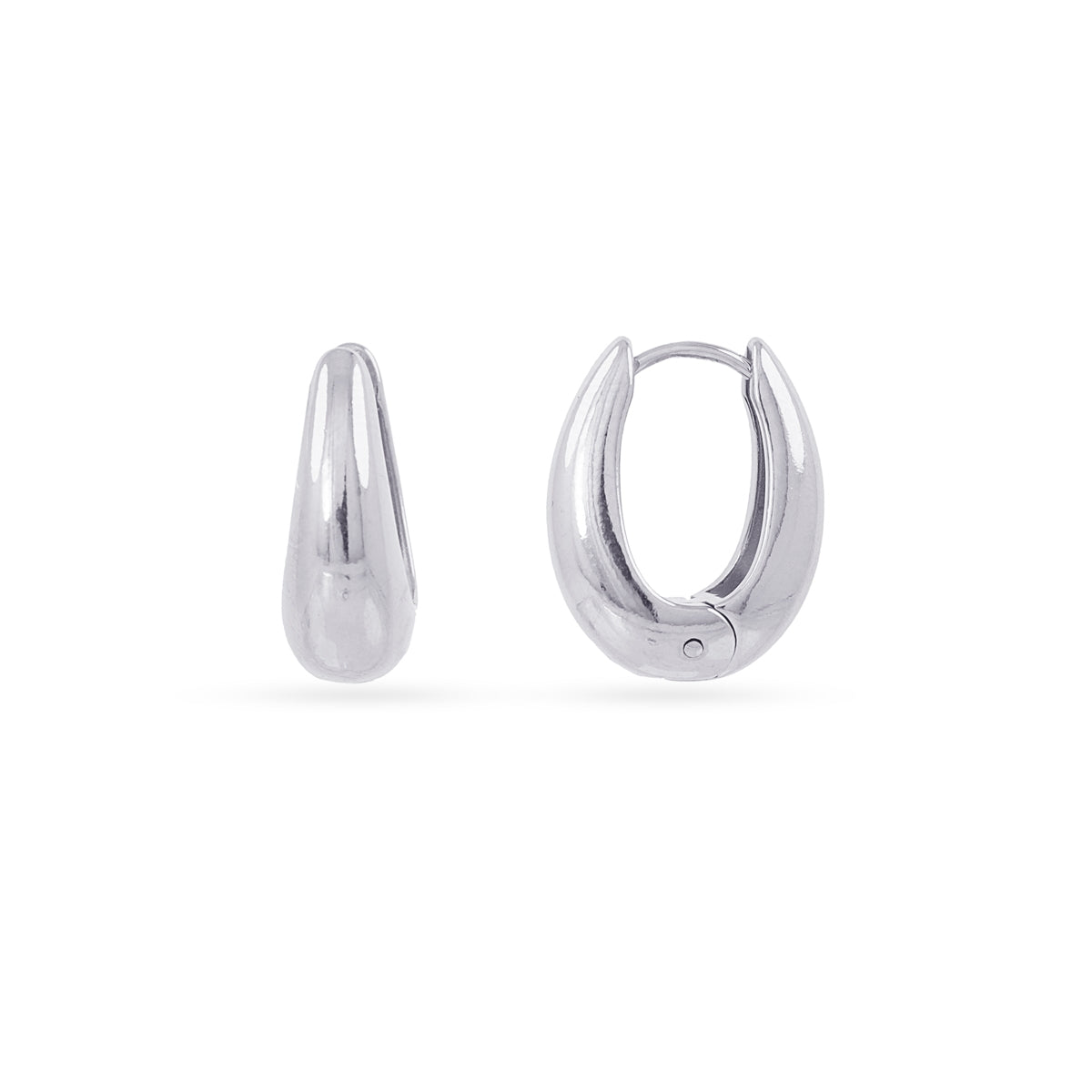 Aros Essentials gota 20 mm Plateado Anartxy
