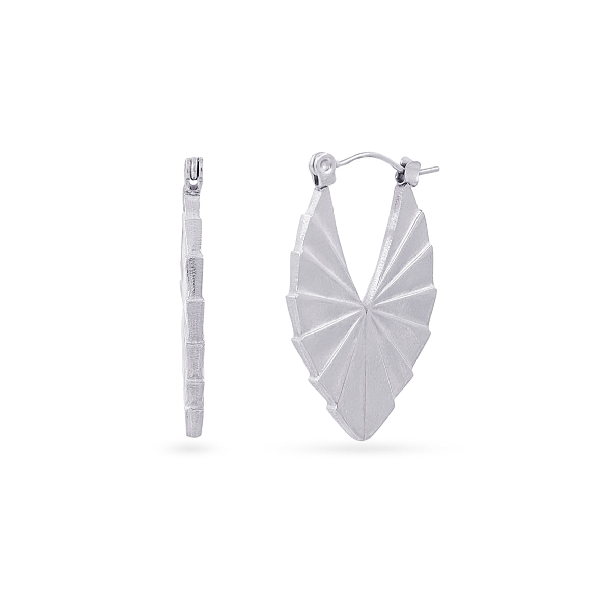 Aros Essentials hoja Plateado Anartxy