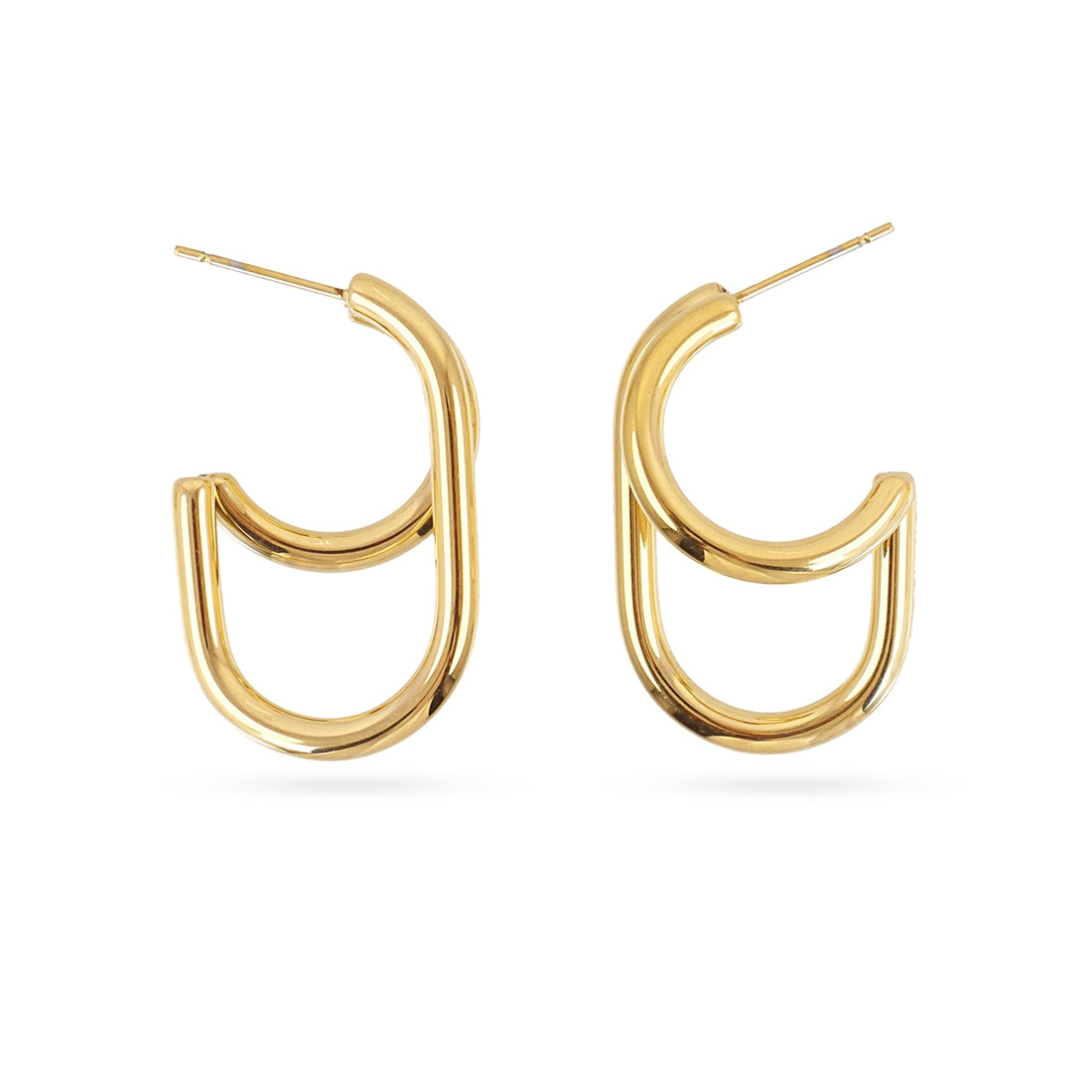 Aros Essentials ovalado Dorado Anartxy