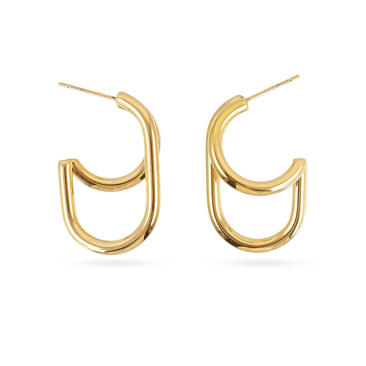 Aros Essentials ovalado Dorado Anartxy