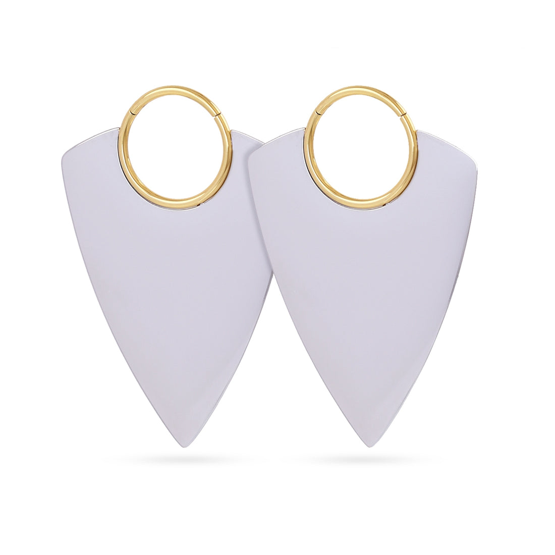 Aros Essentials triangular púa Combinado metalizado Anartxy