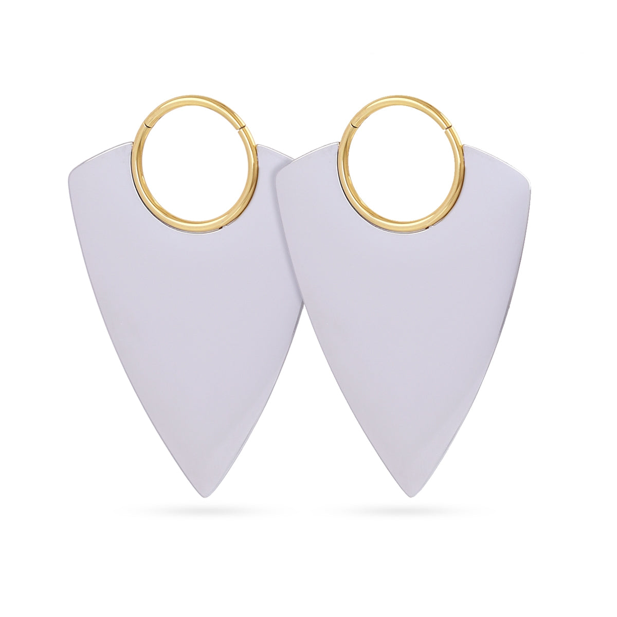 Aros Essentials triangular púa Combinado metalizado Anartxy