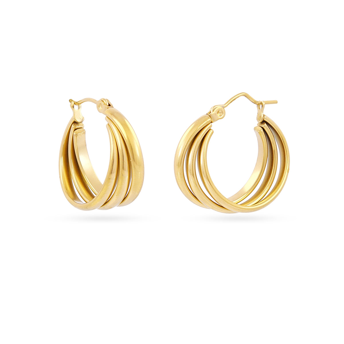 Aros Essentials triple cuerda grandes Dorado Anartxy