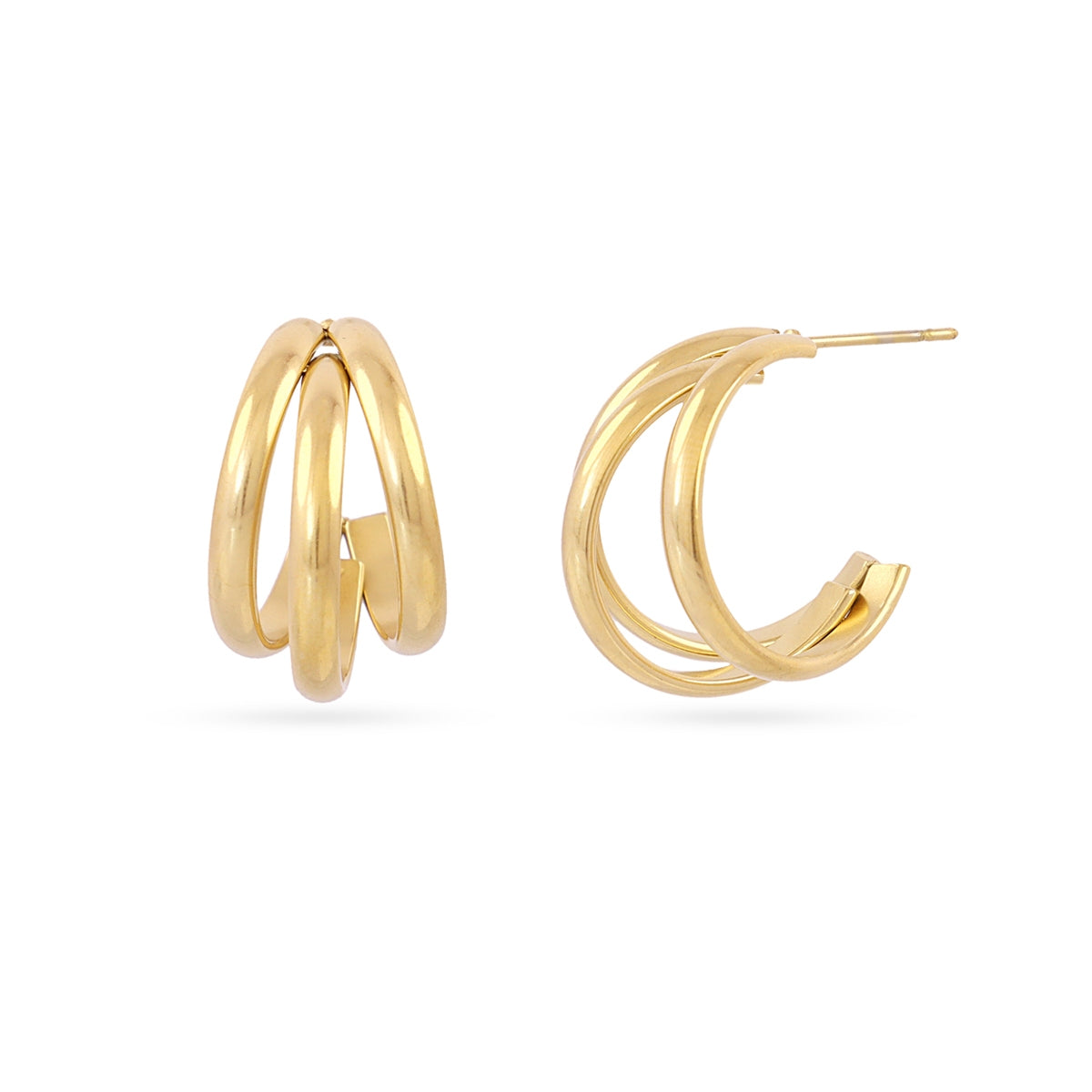 Aros Essentials triple tubular medianos Dorado Anartxy