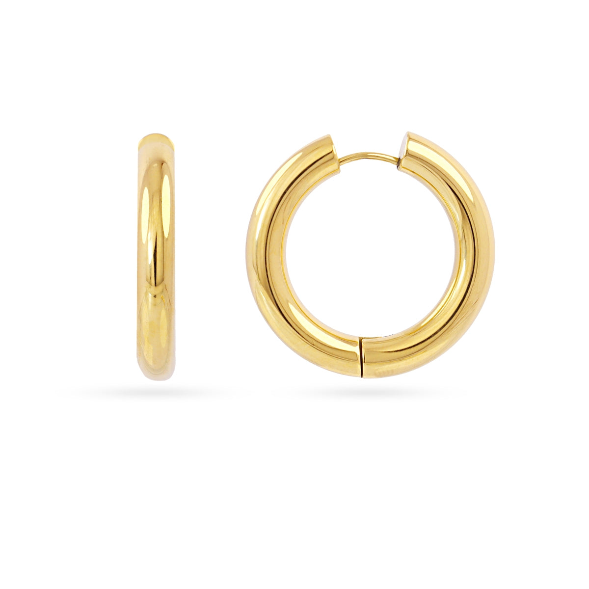 Aros Essentials tubular brillo XL Dorado Anartxy