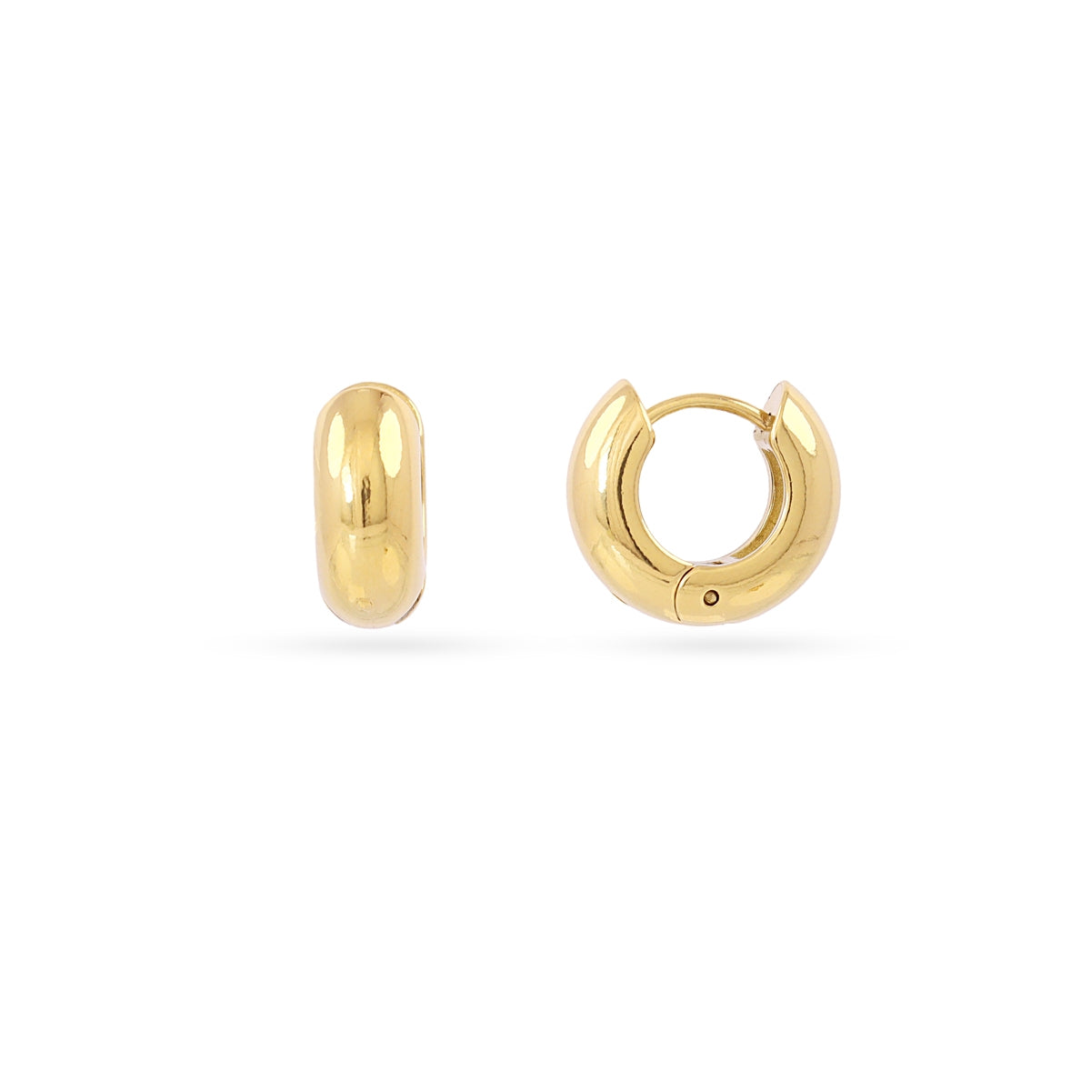 Aros Essentials tubular mate pequeños Dorado Anartxy