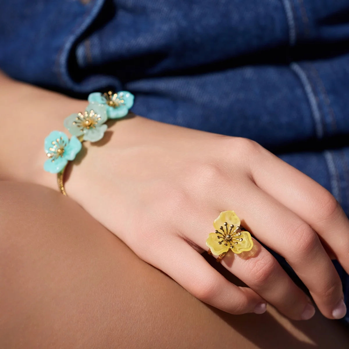 Anillo Bloom Yara Rosa Anartxy