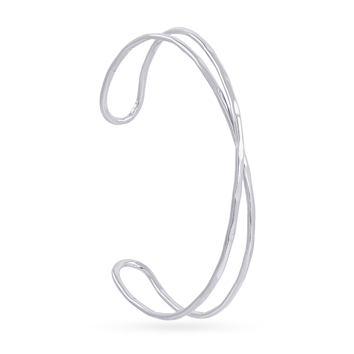 Brazalete Essentials doble hilo Plateado Anartxy