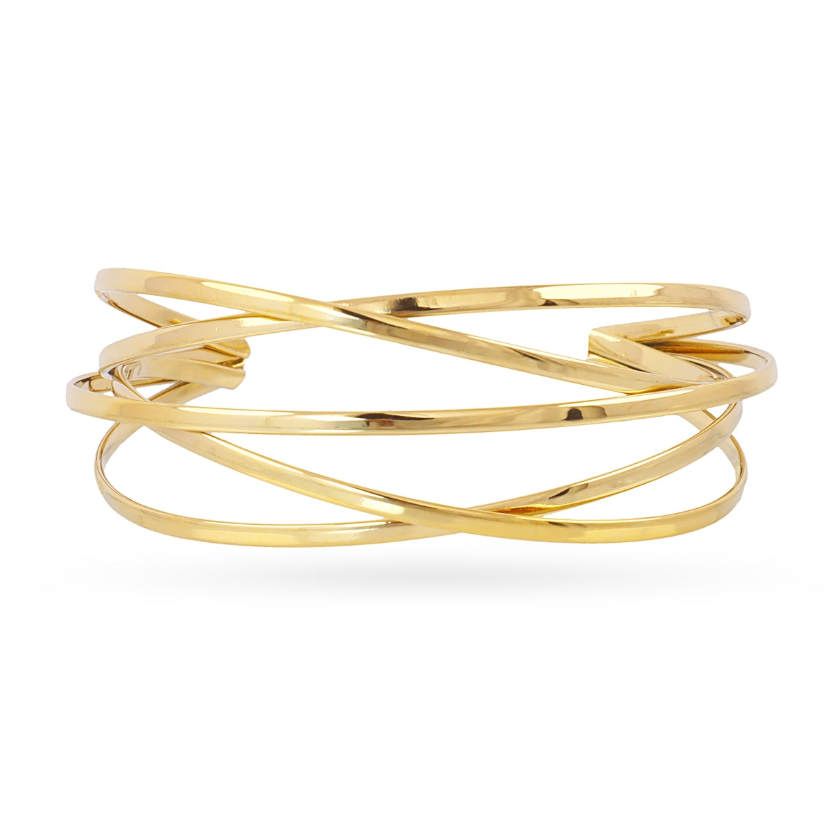 Brazalete Essentials esclava multi tubos Dorado Anartxy