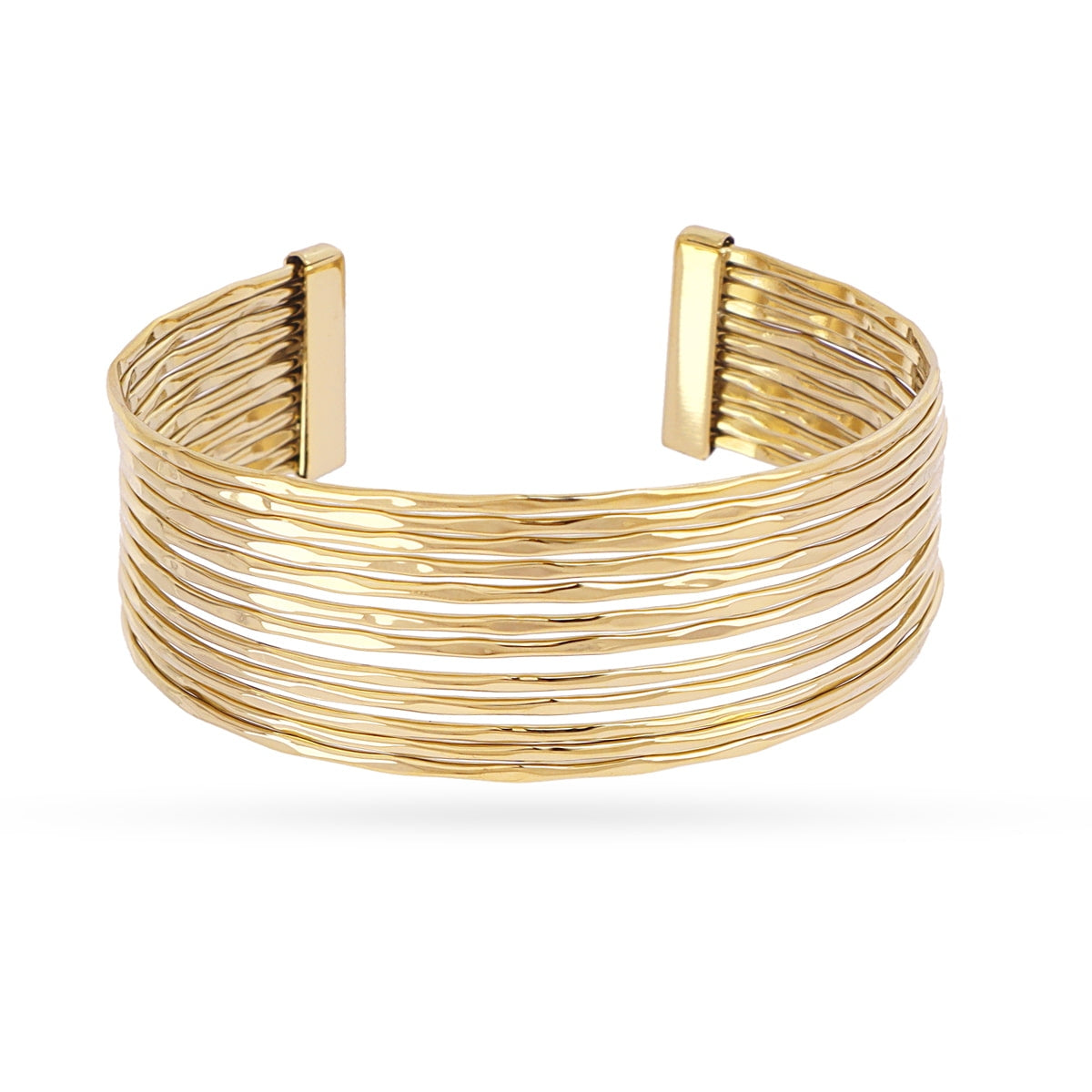 Brazalete Essentials multihilo texturizado Dorado Anartxy