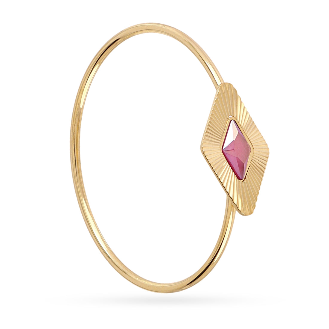 Brazalete Prisma piedra rombo Rosa Anartxy