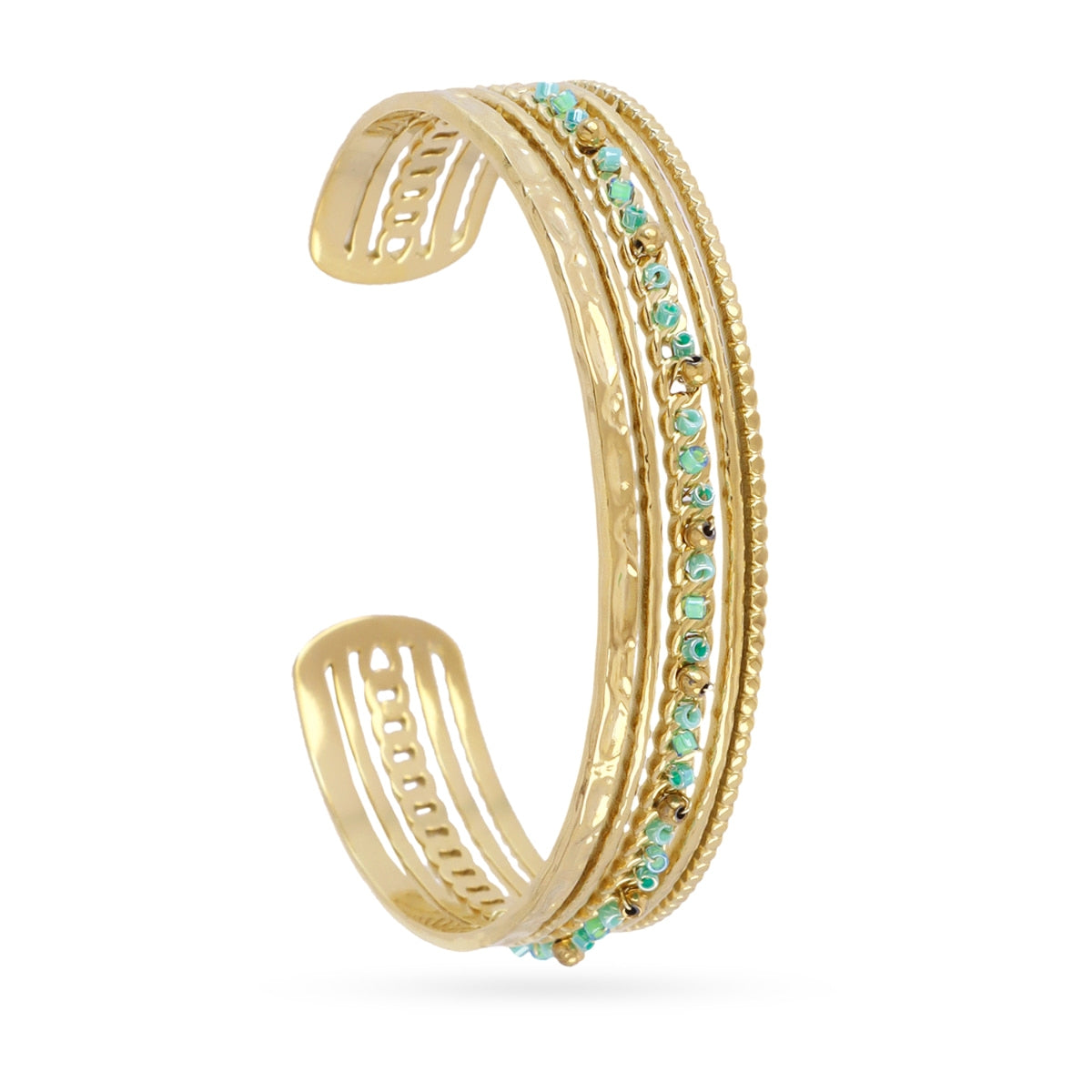 Brazalete Spirit doble banda ajustable Verde Anartxy