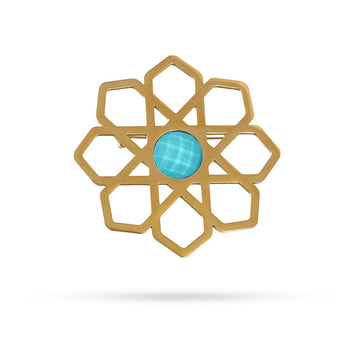Broche Eléboro Azul Anartxy