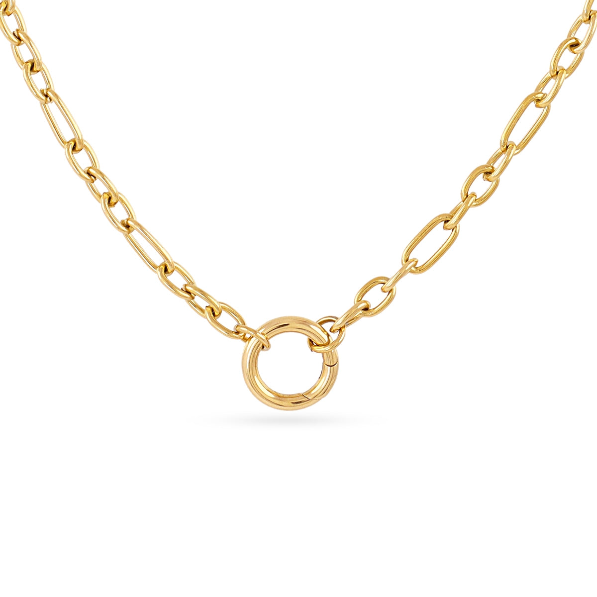 Cadena personalizable eslabones Dorado Anartxy