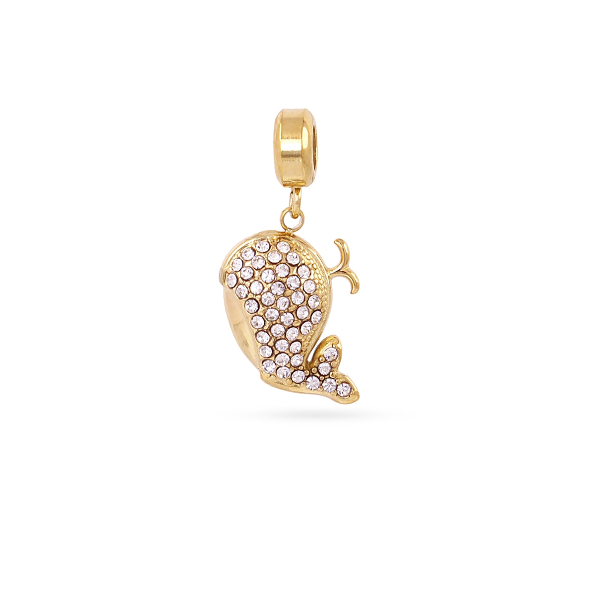 Charm ballena circonitas Dorado Anartxy