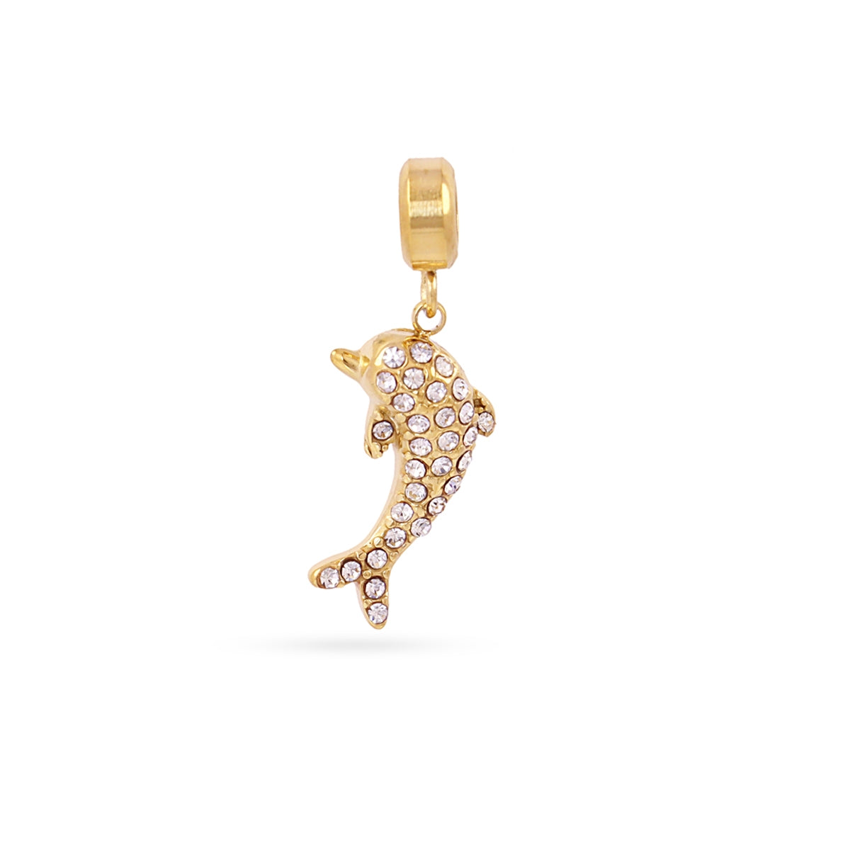 Charm delfín circonitas Dorado Anartxy