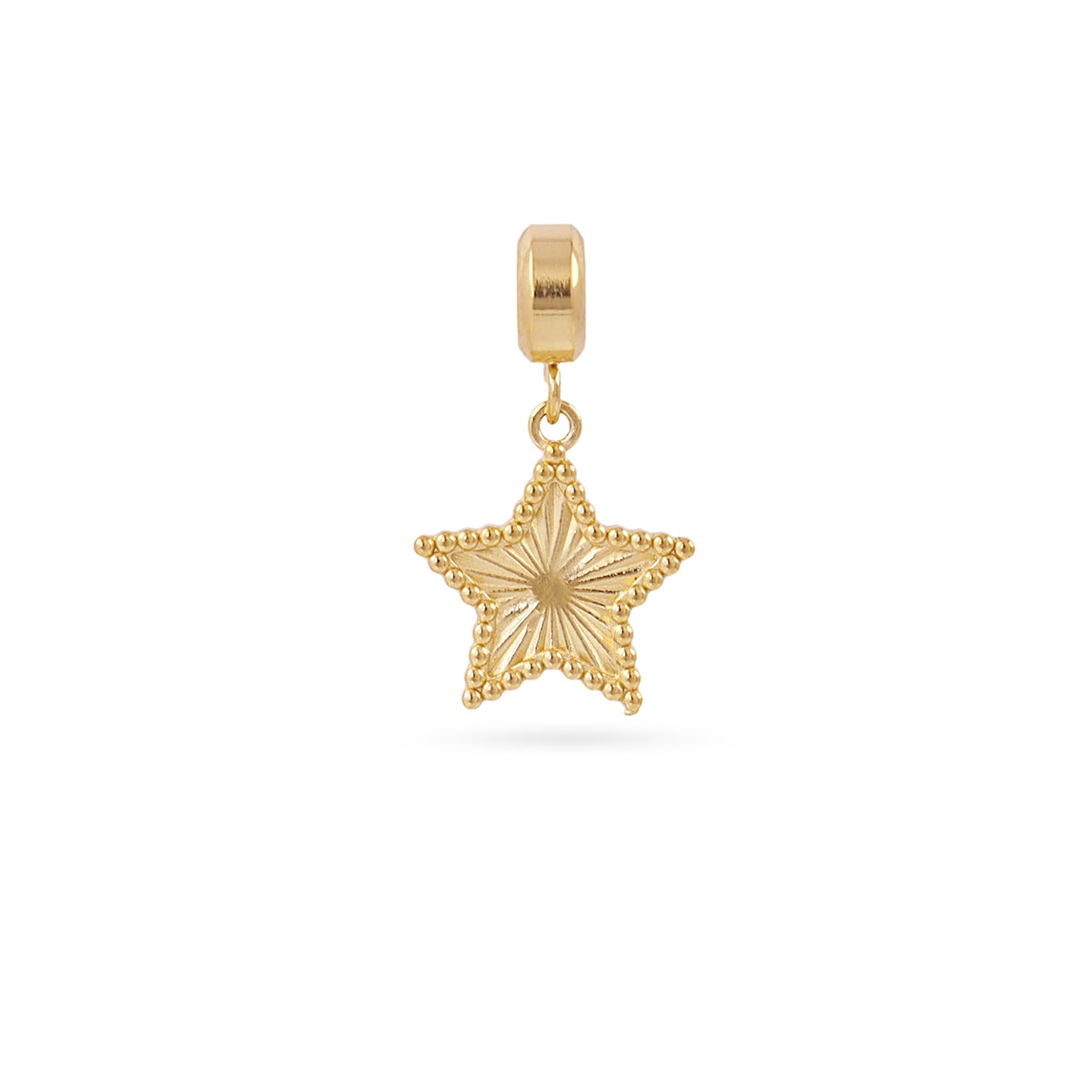 Charm estrella textura Dorado Anartxy