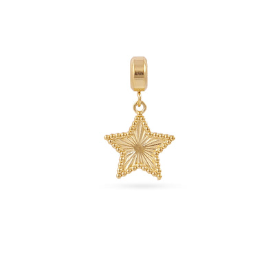 Charm estrella textura Dorado Anartxy