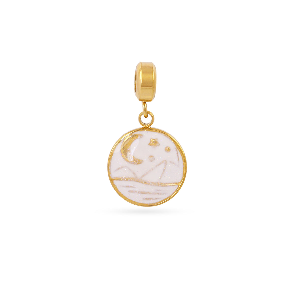 Charm medalla atardecer Dorado Anartxy