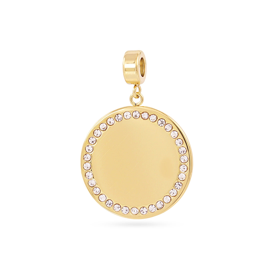 Charm medalla circonitas Dorado Anartxy