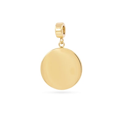 Charm medalla lisa Dorado Anartxy