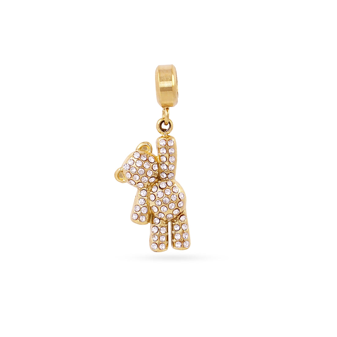 Charm oso de peluche circonitas Dorado Anartxy