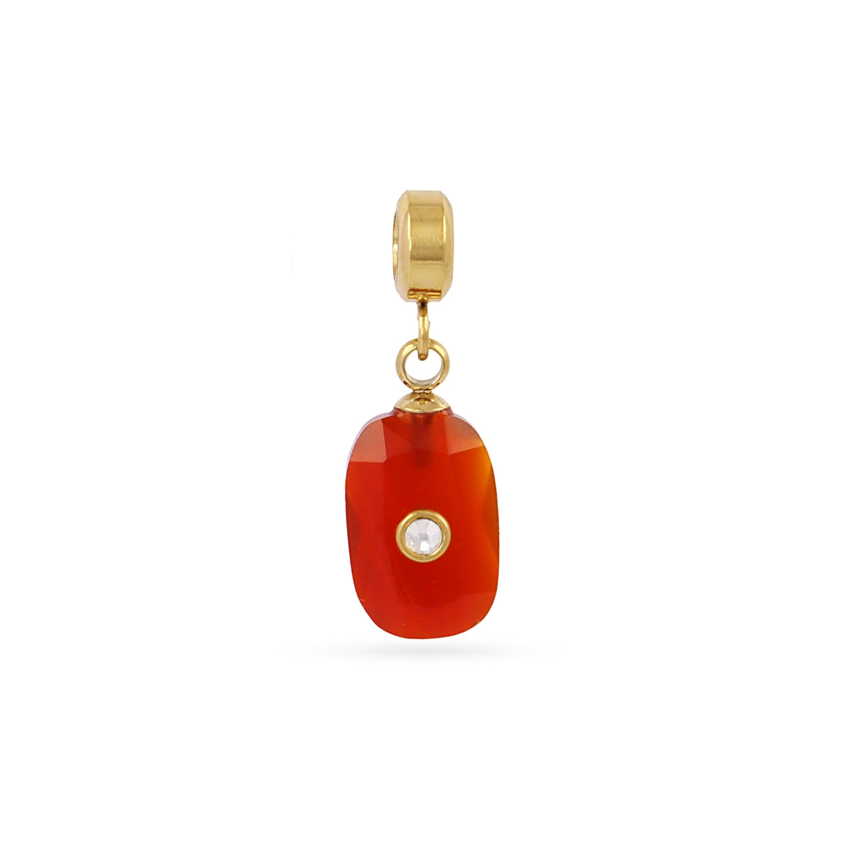 Charm piedra y circonita Rojo Anartxy