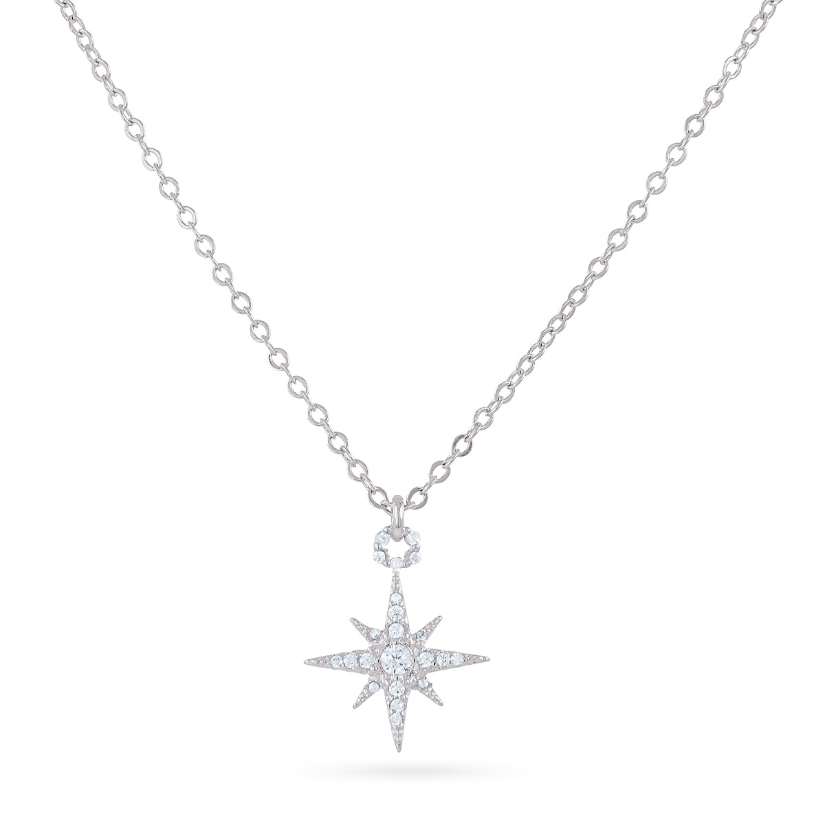 Conjunto Alma Cadenas Estrellas plateado Anartxy