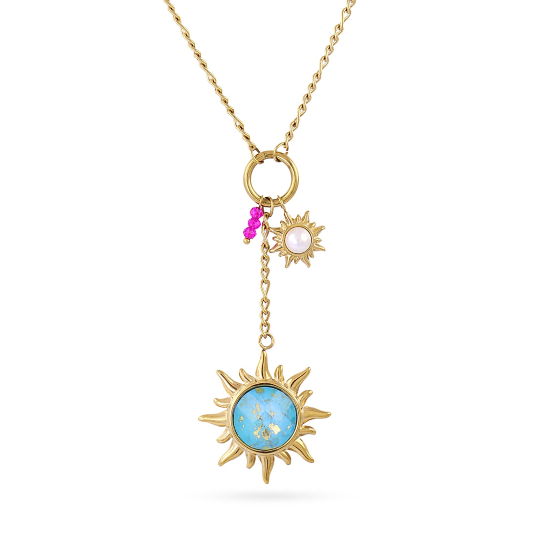 Collar Aqua Elara Dorado Anartxy