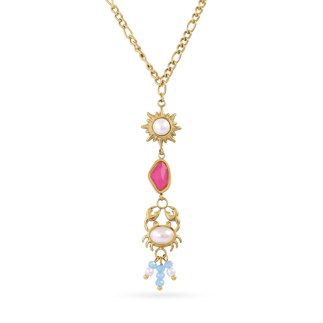Collar Aqua Helia Dorado Anartxy