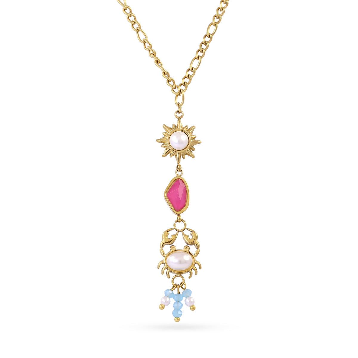 Collar Aqua Helia Dorado Anartxy