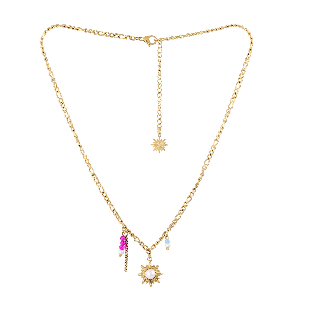 Collar Aqua Isola Dorado Anartxy