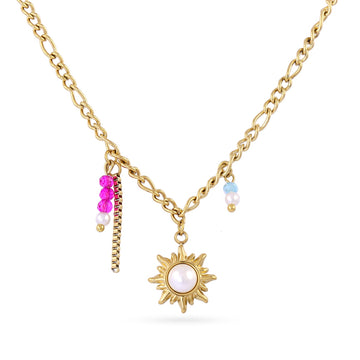 Collar Aqua Isola Dorado Anartxy