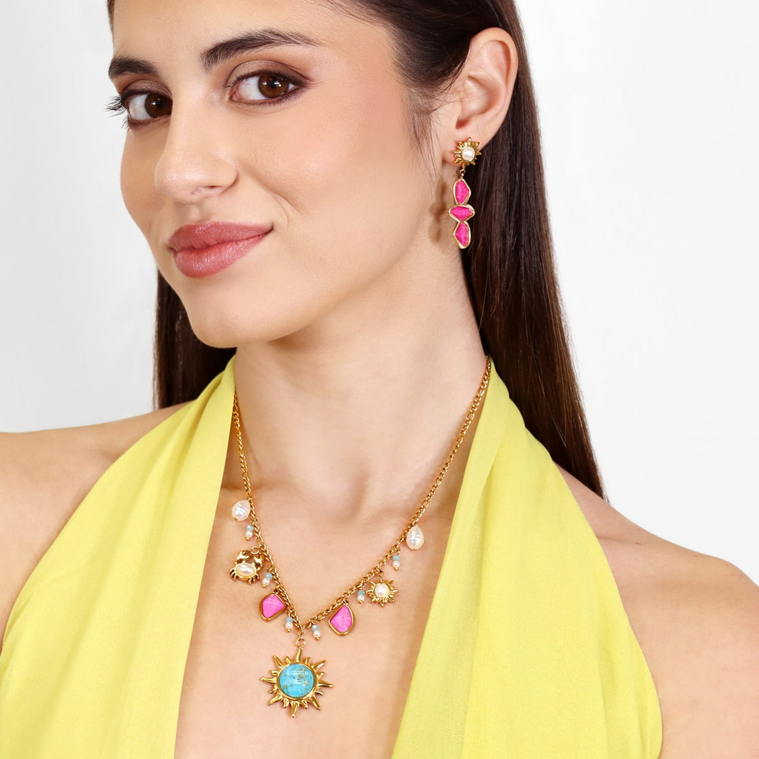 Collar Aqua Nysa Dorado Anartxy