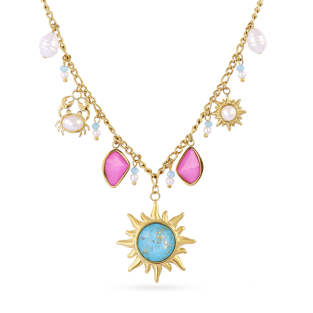 Collar Aqua Nysa Dorado Anartxy