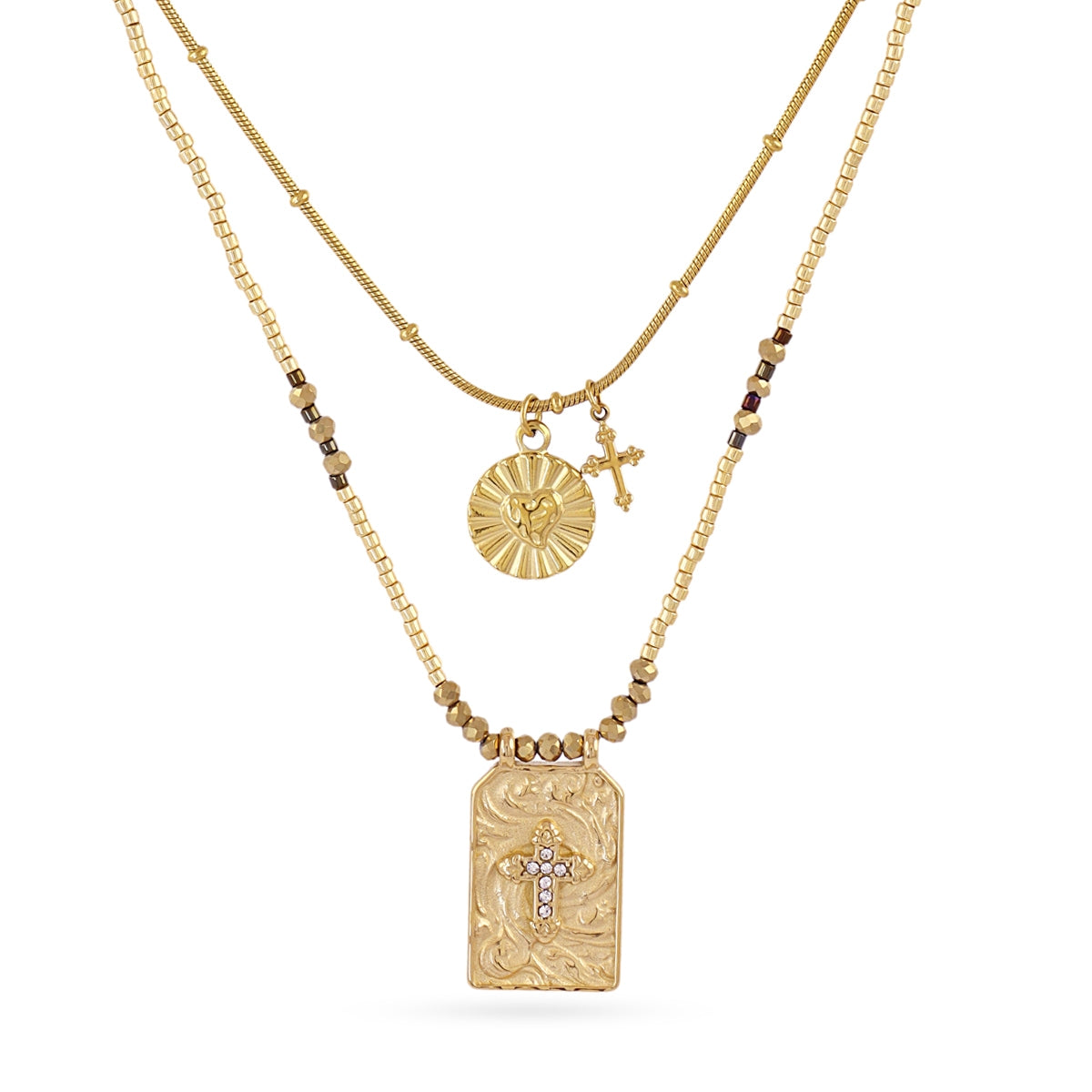 Collar Astros medalla sagrada Dorado Anartxy