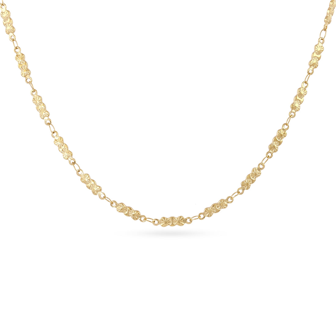 Collar Basic mini flores Dorado Anartxy